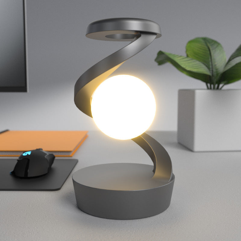 Drehbare Mond-Schreibtischlampe mit kabellosem Ladegerät