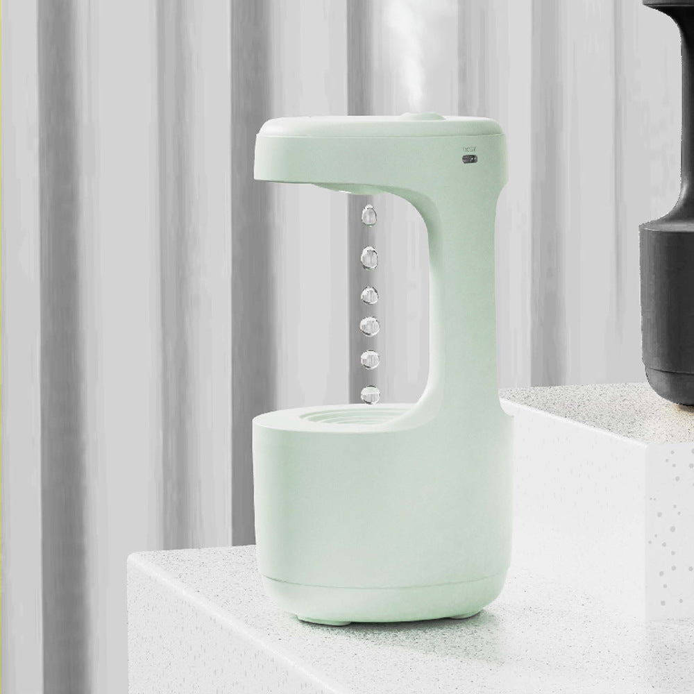 Anti-Schwerkraft Luftbefeuchter mit LED & Uhr – Aromadiffusor für Schlafzimmer & Büro