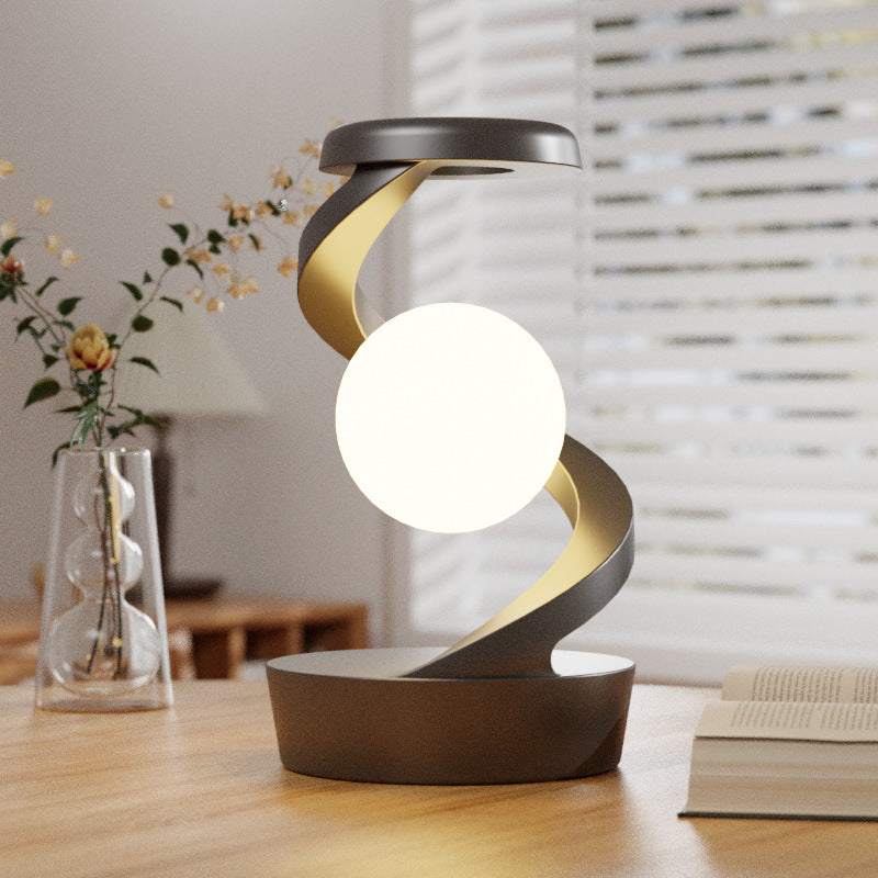 Drehbare Mond-Schreibtischlampe mit kabellosem Ladegerät