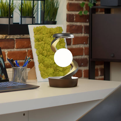 Drehbare Mond-Schreibtischlampe mit kabellosem Ladegerät